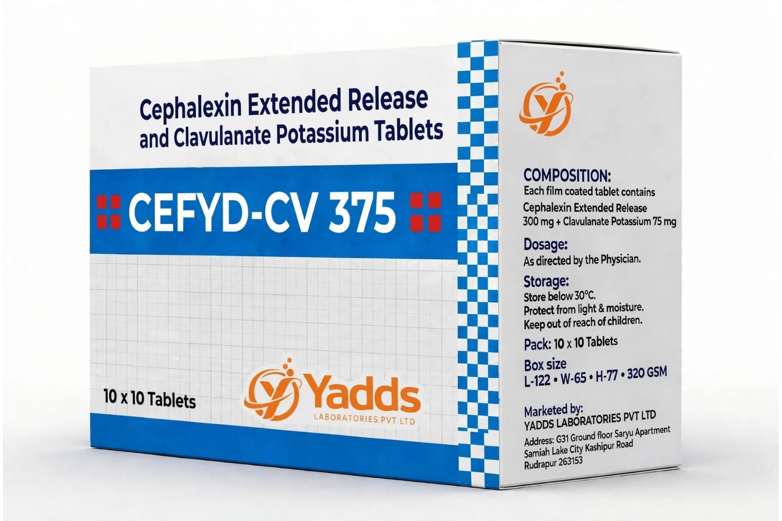 CEFYD-CV 375 — Cephalexin Extended Release & Clavulanate Potassium Tablets